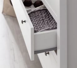 Garderobenschrank "Ole" In Weiß 62 X 192 Cm Mit Spiegel Und Schublade -Wohnwelt Verkauf 3955 4