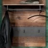 Garderobenpaneel "Indy" In Used Wood Shabby Mit Matera Grau 80 X 106 Cm -Wohnwelt Verkauf 4242 1
