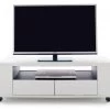 TV-Lowboard Chessey In Weiß Matt Mit Anthrazit Fernsehtisch Auf Rollen 119 X 46 Cm 2 TV-Lowboard Chessey In Weiß Matt Mit Anthrazit Fernsehtisch Auf Rollen 119 X 46 Cm -Wohnwelt Verkauf 4516 1