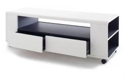 TV-Lowboard Chessey In Weiß Matt Mit Anthrazit Fernsehtisch Auf Rollen 119 X 46 Cm 13 TV-Lowboard Chessey In Weiß Matt Mit Anthrazit Fernsehtisch Auf Rollen 119 X 46 Cm -Wohnwelt Verkauf 4516 6