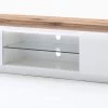 TV-Lowboard Romina In Matt Weiß Echt Lack Mit Eiche Massiv Fernsehtisch Inkl. Dimmbarer LED Beleuchtung 175 X 49 Cm 2 TV-Lowboard Romina In Matt Weiß Echt Lack Mit Eiche Massiv Fernsehtisch Inkl. Dimmbarer LED Beleuchtung 175 X 49 Cm -Wohnwelt Verkauf 4557 1