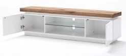 TV-Lowboard Romina In Matt Weiß Echt Lack Mit Eiche Massiv Fernsehtisch Inkl. Dimmbarer LED Beleuchtung 175 X 49 Cm 13 TV-Lowboard Romina In Matt Weiß Echt Lack Mit Eiche Massiv Fernsehtisch Inkl. Dimmbarer LED Beleuchtung 175 X 49 Cm -Wohnwelt Verkauf 4557 6
