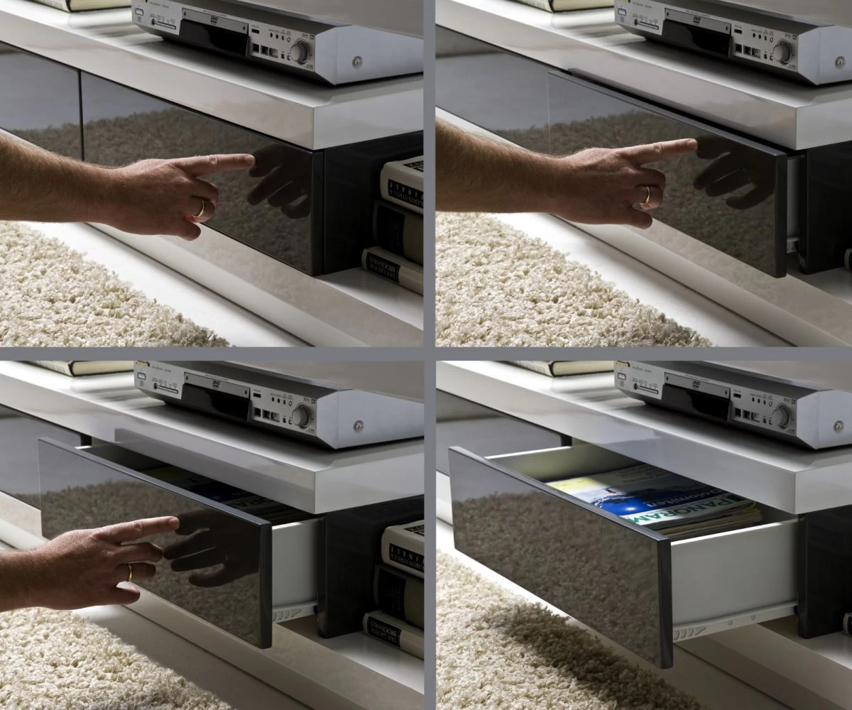 TV-Lowboard Celia In Weiß Hochglanz Lack TV-Unterteil 170 X 45 Cm 5 TV-Lowboard Celia In Weiß Hochglanz Lack TV-Unterteil 170 X 45 Cm – Bild 3