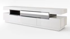 TV-Lowboard Laura In Hochglanz Weiß Echt Lack Mit Grau TV-Unterteil 200 X 52 Cm 11 TV-Lowboard Laura In Hochglanz Weiß Echt Lack Mit Grau TV-Unterteil 200 X 52 Cm -Wohnwelt Verkauf 4613 5