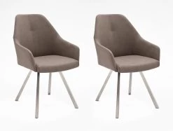 2 X Stuhl Madita In Taupe Kunstleder Und Edelstahl 4-Fuß Eckig Esszimmerstuhl 2er Set Armlehnenstuhl Schalenstuhl 9 2 X Stuhl Madita In Taupe Kunstleder Und Edelstahl 4-Fuß Eckig Esszimmerstuhl 2er Set Armlehnenstuhl Schalenstuhl -Wohnwelt Verkauf 5071 2