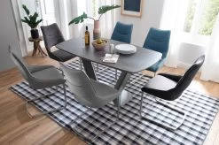 2 X Stuhl Aldrina In Petrol Filzoptik Und Edelstahl Freischwinger Kantrohr Esszimmerstuhl 2er Set 10 2 X Stuhl Aldrina In Petrol Filzoptik Und Edelstahl Freischwinger Kantrohr Esszimmerstuhl 2er Set -Wohnwelt Verkauf 5095 3