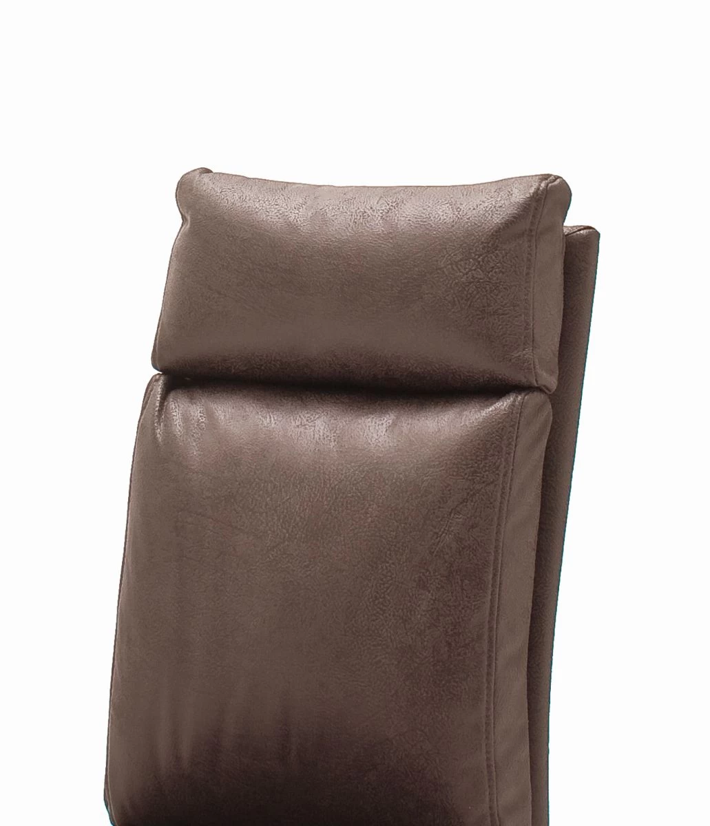 2 X Stuhl Pia In Braun Vintage Lederlook Und Edelstahl Freischwinger Mit Griff Hinten Esszimmerstuhl 2er Set 4 2 X Stuhl Pia In Braun Vintage Lederlook Und Edelstahl Freischwinger Mit Griff Hinten Esszimmerstuhl 2er Set – Bild 2