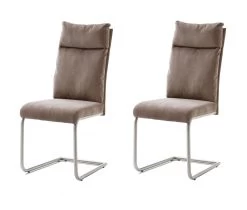 2 X Stuhl Pia In Sand Chenille-Optik Und Edelstahl Freischwinger Mit Griff Hinten Esszimmerstuhl 2er Set 13 2 X Stuhl Pia In Sand Chenille-Optik Und Edelstahl Freischwinger Mit Griff Hinten Esszimmerstuhl 2er Set -Wohnwelt Verkauf 5319 6