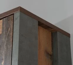 TV-Lowboard Clif In Old Used Wood Shabby Mit Beton Grau TV-Unterteil Vintage 161 X 64 Cm -Wohnwelt Verkauf 5458 2