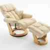 Relaxsessel Calgary In Creme Leder Und Natur Mit Hocker Funktionssessel 90 X 104 Cm Schlafsessel Fernsehsessel 2 Relaxsessel Calgary In Creme Leder Und Natur Mit Hocker Funktionssessel 90 X 104 Cm Schlafsessel Fernsehsessel -Wohnwelt Verkauf 5705 1