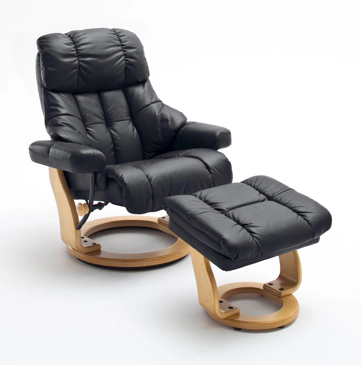 Relaxsessel Calgary XXL In Schwarz Leder Und Natur Mit Hocker Funktionssessel Bis 180 Kg Schlafsessel Fernsehsessel 8 Relaxsessel Calgary XXL In Schwarz Leder Und Natur Mit Hocker Funktionssessel Bis 180 Kg Schlafsessel Fernsehsessel – Bild 6