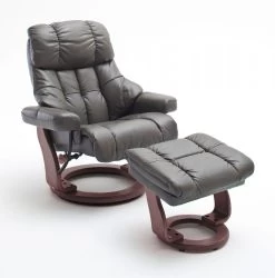 Relaxsessel Calgary XXL In Schlamm Grau Leder Und Walnuss Mit Hocker Funktionssessel Bis 180 Kg Schlafsessel Fernsehsessel 13 Relaxsessel Calgary XXL In Schlamm Grau Leder Und Walnuss Mit Hocker Funktionssessel Bis 180 Kg Schlafsessel Fernsehsessel -Wohnwelt Verkauf 5722 6