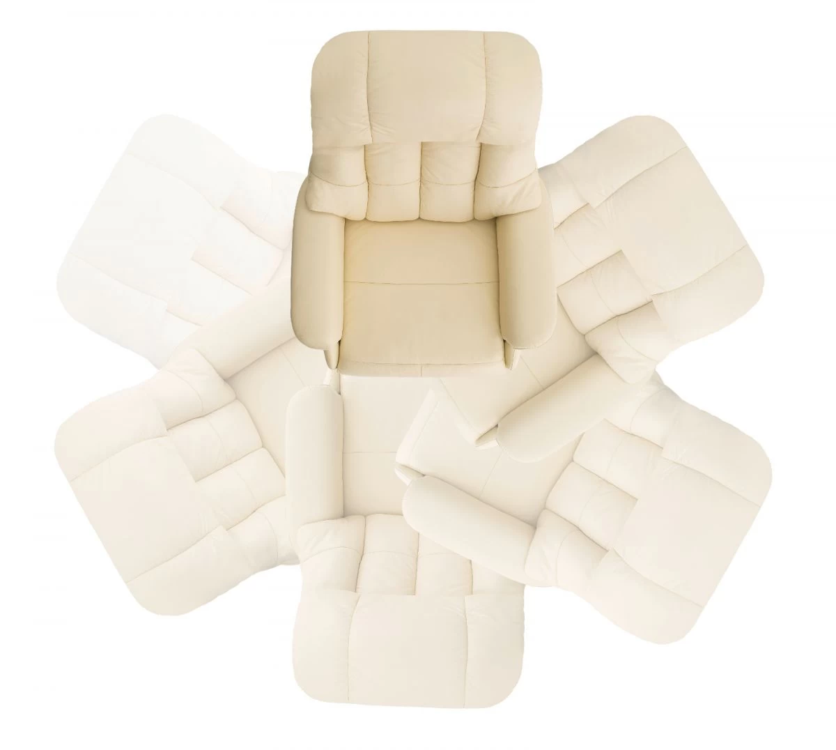 Relaxsessel Calgary L In Creme Leder Und Schwarz Funktionssessel Bis 130 Kg Schlafsessel Fernsehsessel 77 X 111 Cm 5 Relaxsessel Calgary L In Creme Leder Und Schwarz Funktionssessel Bis 130 Kg Schlafsessel Fernsehsessel 77 X 111 Cm – Bild 3