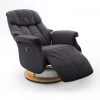 Relaxsessel Calgary L In Schwarz Und Natur Leder Funktionssessel Bis 130 Kg Schlafsessel Fernsehsessel 77 X 111 Cm -Wohnwelt Verkauf 5730 1