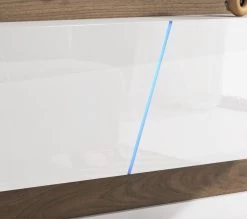 TV Lowboard "Space" In Weiß Hochglanz Lack TV Unterteil Hängend / Stehend 160 Cm Mit LED 9 TV Lowboard "Space" In Weiß Hochglanz Lack TV Unterteil Hängend / Stehend 160 Cm Mit LED -Wohnwelt Verkauf 5833 2