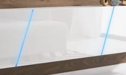 TV Lowboard "Space" In Weiß Hochglanz Lack TV Unterteil Hängend / Stehend XXL-Board 240 Cm Mit LED -Wohnwelt Verkauf 5837 2