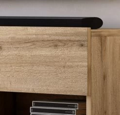 TV-Lowboard "Epsom" In Wotan Eiche TV Unterteil Hängend 100 X 30 Cm -Wohnwelt Verkauf 5994 3