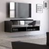 TV-Lowboard "Epsom" In Schwarz Hochglanz TV Unterteil Hängend 100 X 30 Cm 1 TV-Lowboard "Epsom" In Schwarz Hochglanz TV Unterteil Hängend 100 X 30 Cm -Wohnwelt Verkauf 5996 1