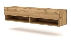 TV-Lowboard "Epsom" In Wotan Eiche TV Unterteil Hängend 140 X 30 Cm -Wohnwelt Verkauf 5997 6