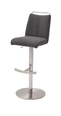 Barstuhl "Giulia" In Anthrazit Feingewebe Und Edelstahl Gebürstet Barhocker Mit Griffleiste Höhenverstellbar 13 Barstuhl "Giulia" In Anthrazit Feingewebe Und Edelstahl Gebürstet Barhocker Mit Griffleiste Höhenverstellbar -Wohnwelt Verkauf 6039 6