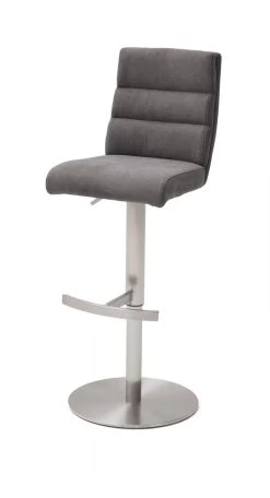 Barstuhl "Giulia" In Anthrazit Feingewebe Und Edelstahl Gebürstet Barhocker Mit Griff Hinten Höhenverstellbar 13 Barstuhl "Giulia" In Anthrazit Feingewebe Und Edelstahl Gebürstet Barhocker Mit Griff Hinten Höhenverstellbar -Wohnwelt Verkauf 6048 6