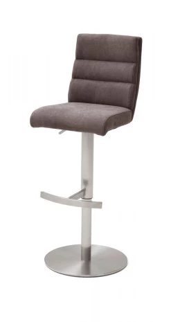 Barstuhl "Giulia" In Braun Feingewebe Und Edelstahl Gebürstet Barhocker Mit Griff Hinten Höhenverstellbar 13 Barstuhl "Giulia" In Braun Feingewebe Und Edelstahl Gebürstet Barhocker Mit Griff Hinten Höhenverstellbar -Wohnwelt Verkauf 6049 6