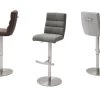 Barstuhl "Giulia" In Eisgrau Feingewebe Und Edelstahl Gebürstet Barhocker Mit Griff Hinten Höhenverstellbar 2 Barstuhl "Giulia" In Eisgrau Feingewebe Und Edelstahl Gebürstet Barhocker Mit Griff Hinten Höhenverstellbar -Wohnwelt Verkauf 6050 1