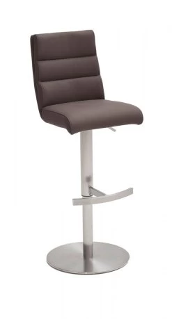 Barstuhl "Giulia" In Braun Nubuklederoptik Und Edelstahl Gebürstet Barhocker Mit Griff Hinten Höhenverstellbar 9 Barstuhl "Giulia" In Braun Nubuklederoptik Und Edelstahl Gebürstet Barhocker Mit Griff Hinten Höhenverstellbar -Wohnwelt Verkauf 6052 2