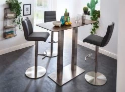 Barstuhl "Giulia" In Anthrazit Nubuklederoptik Und Edelstahl Gebürstet Barhocker Mit Griffloch Höhenverstellbar 12 Barstuhl "Giulia" In Anthrazit Nubuklederoptik Und Edelstahl Gebürstet Barhocker Mit Griffloch Höhenverstellbar -Wohnwelt Verkauf 6060 5