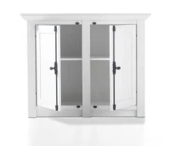 Garderobe "Hooge" In Pinie Weiß Landhaus Garderobenkombination 3-tlg. Mit Schuh- / Garderobenschrank Und Kommode -Wohnwelt Verkauf 6931 6