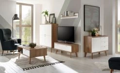 Garderobe "Helge" In Weiß Und Eiche Riviera Kompaktgarderobe Skandinavisch 110 X 200 Cm -Wohnwelt Verkauf 7023 5