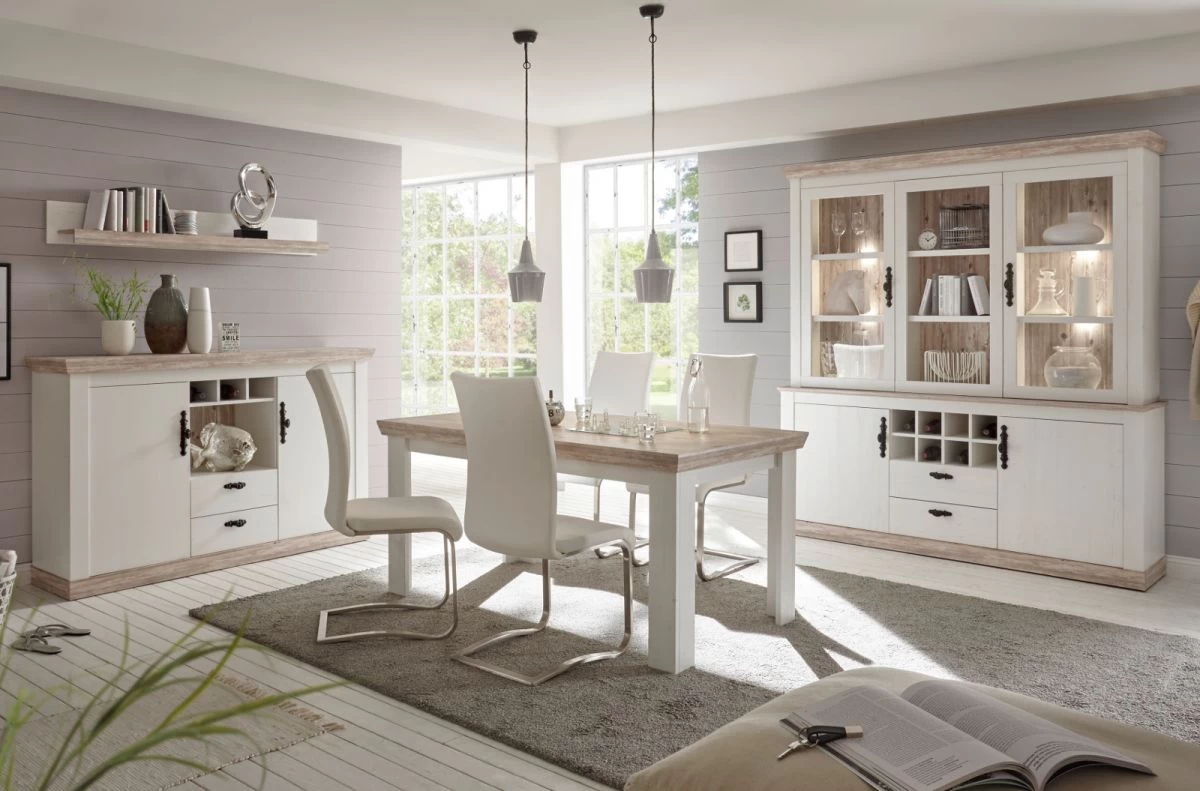 Kommode "Rovola" In Pinie Weiß / Oslo Pinie Landhaus 71 X 146 Cm 6 Kommode "Rovola" In Pinie Weiß / Oslo Pinie Landhaus 71 X 146 Cm – Bild 4