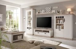 TV-Lowboard "Rovola" In Pinie Weiß / Oslo Pinie Landhaus TV-Unterteil 134 X 51 Cm -Wohnwelt Verkauf 7056 5