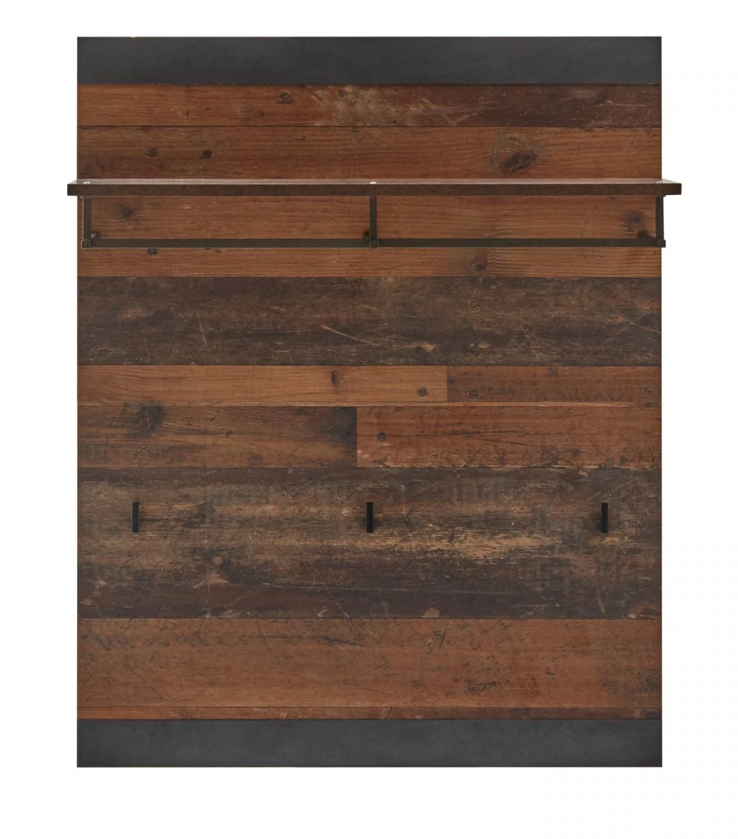 Garderobenpaneel "Ward" In Old Used Wood Shabby Design Mit Matera Grau Wandgarderobe 80 X 100 Cm 8 Garderobenpaneel "Ward" In Old Used Wood Shabby Design Mit Matera Grau Wandgarderobe 80 X 100 Cm – Bild 6