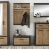 Garderobenkombination "Beveren" In Kastanie Und Fresco Grau Garderobe Set 5-teilig 277 X 200 Cm -Wohnwelt Verkauf 7179 1