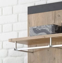 Garderobenkombination "Beveren" In Kastanie Und Fresco Grau Garderobe Set 5-teilig 277 X 200 Cm -Wohnwelt Verkauf 7179 3