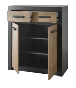 Garderobenkombination "Beveren" In Kastanie Und Fresco Grau Garderobe Set 5-teilig 277 X 200 Cm -Wohnwelt Verkauf 7179 6