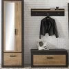 Garderobenkombination "Beveren" In Kastanie Und Fresco Grau Garderobe Set 4-teilig 192 X 200 Cm 1 Garderobenkombination "Beveren" In Kastanie Und Fresco Grau Garderobe Set 4-teilig 192 X 200 Cm -Wohnwelt Verkauf 7183 1
