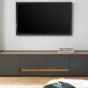 TV-Lowboard "Center" In Grau Matt Und Wotan Eiche TV-Unterteil 170 X 40 Cm -Wohnwelt Verkauf 7346 1