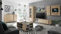 TV-Lowboard "Louna" In Eiche Artisan Und Graphit Grau TV-Unterteil 188 X 46 Cm -Wohnwelt Verkauf 7408 5