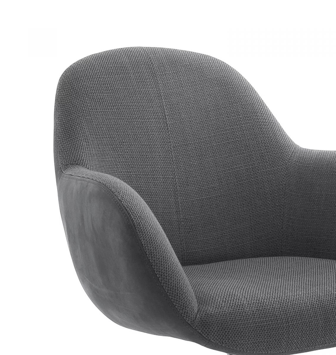 2 X Stuhl "Melrose" In Anthrazit Und Edelstahl Kreuzfußstuhl Mit Armlehne 360° Drehbar Esszimmerstuhl 2er Set Mit Komfortsitzhöhe 4 2 X Stuhl "Melrose" In Anthrazit Und Edelstahl Kreuzfußstuhl Mit Armlehne 360° Drehbar Esszimmerstuhl 2er Set Mit Komfortsitzhöhe – Bild 2