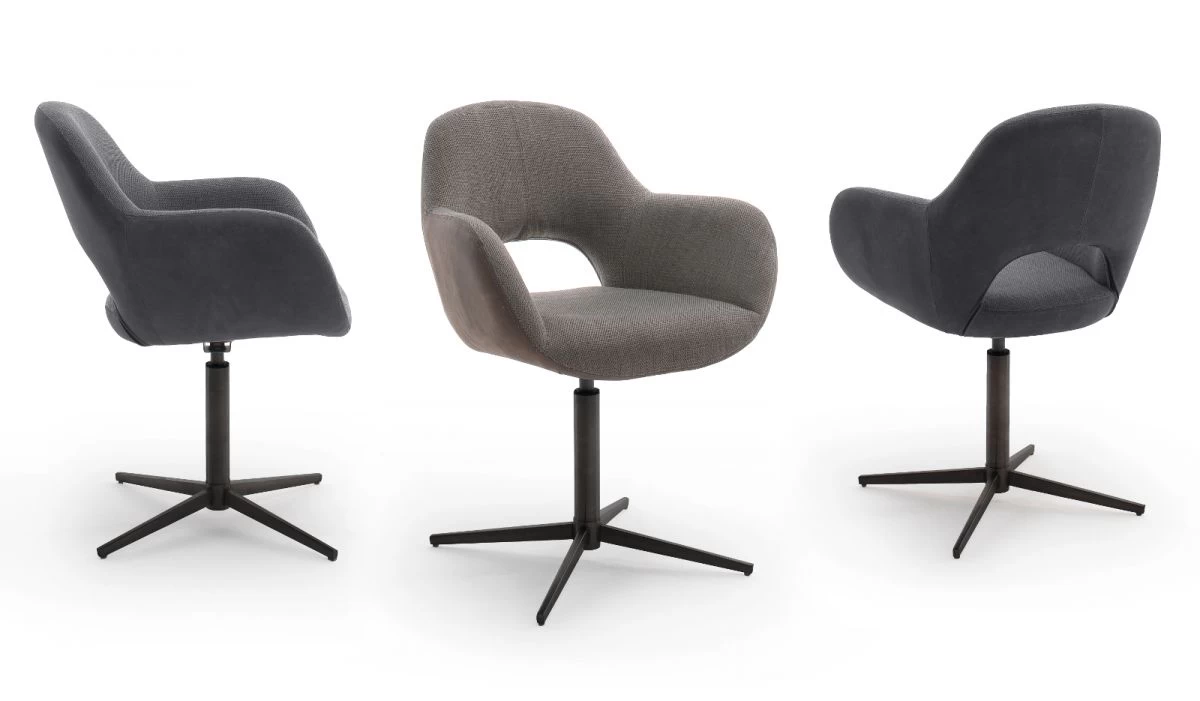 2 X Stuhl "Melrose" In Cappuccino Kreuzfußstuhl Mit Armlehne 360° Drehbar Esszimmerstuhl 2er Set Mit Komfortsitzhöhe 3 2 X Stuhl "Melrose" In Cappuccino Kreuzfußstuhl Mit Armlehne 360° Drehbar Esszimmerstuhl 2er Set Mit Komfortsitzhöhe