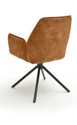 2 X Stuhl "Ottawa" In Curry Vintage Velours-Optik Mit Armlehne Esszimmerstuhl 2er Set Mit Komfortsitzhöhe 10 2 X Stuhl "Ottawa" In Curry Vintage Velours-Optik Mit Armlehne Esszimmerstuhl 2er Set Mit Komfortsitzhöhe -Wohnwelt Verkauf 7453 3