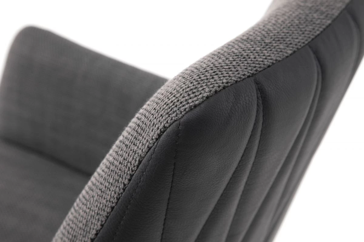 2 X Stuhl "Reynosa" In Anthrazit Chenille-Optik 4-Fußstuhl 360° Drehbar Esszimmerstuhl 2er Set Mit Komfortsitzhöhe 6 2 X Stuhl "Reynosa" In Anthrazit Chenille-Optik 4-Fußstuhl 360° Drehbar Esszimmerstuhl 2er Set Mit Komfortsitzhöhe – Bild 4