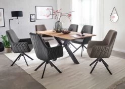 2 X Stuhl "Reynosa" In Anthrazit Chenille-Optik 4-Fußstuhl 360° Drehbar Esszimmerstuhl 2er Set Mit Komfortsitzhöhe 13 2 X Stuhl "Reynosa" In Anthrazit Chenille-Optik 4-Fußstuhl 360° Drehbar Esszimmerstuhl 2er Set Mit Komfortsitzhöhe -Wohnwelt Verkauf 7585 5