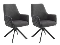 2 X Stuhl "Reynosa" In Anthrazit Chenille-Optik 4-Fußstuhl 360° Drehbar Esszimmerstuhl 2er Set Mit Komfortsitzhöhe 15 2 X Stuhl "Reynosa" In Anthrazit Chenille-Optik 4-Fußstuhl 360° Drehbar Esszimmerstuhl 2er Set Mit Komfortsitzhöhe -Wohnwelt Verkauf 7585 7