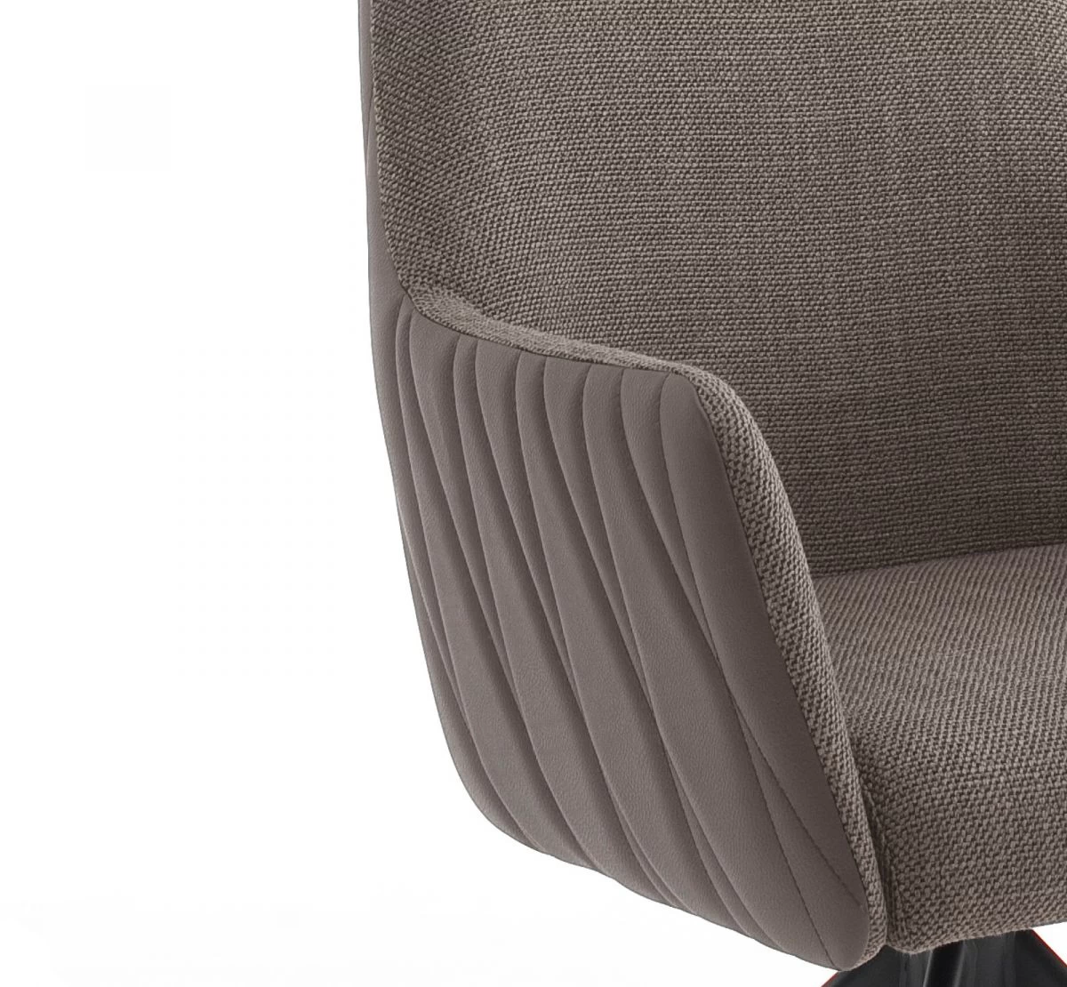 2 X Stuhl "Reynosa" In Cappuccino Chenille-Optik 4-Fußstuhl 360° Drehbar Esszimmerstuhl 2er Set Mit Komfortsitzhöhe 5 2 X Stuhl "Reynosa" In Cappuccino Chenille-Optik 4-Fußstuhl 360° Drehbar Esszimmerstuhl 2er Set Mit Komfortsitzhöhe – Bild 3