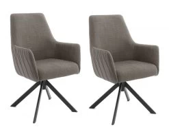 2 X Stuhl "Reynosa" In Cappuccino Chenille-Optik 4-Fußstuhl 360° Drehbar Esszimmerstuhl 2er Set Mit Komfortsitzhöhe 15 2 X Stuhl "Reynosa" In Cappuccino Chenille-Optik 4-Fußstuhl 360° Drehbar Esszimmerstuhl 2er Set Mit Komfortsitzhöhe -Wohnwelt Verkauf 7586 7