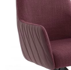 2 X Stuhl "Reynosa" In Merlot Chenille-Optik 4-Fußstuhl 360° Drehbar Esszimmerstuhl 2er Set Mit Komfortsitzhöhe -Wohnwelt Verkauf 7587 3