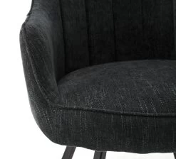 2 X Stuhl "Sassello" In Anthrazit Chenille-Optik 4-Fußstuhl 180° Drehbar Esszimmerstuhl 2er Set Mit Komfortsitzhöhe 10 2 X Stuhl "Sassello" In Anthrazit Chenille-Optik 4-Fußstuhl 180° Drehbar Esszimmerstuhl 2er Set Mit Komfortsitzhöhe -Wohnwelt Verkauf 7588 3